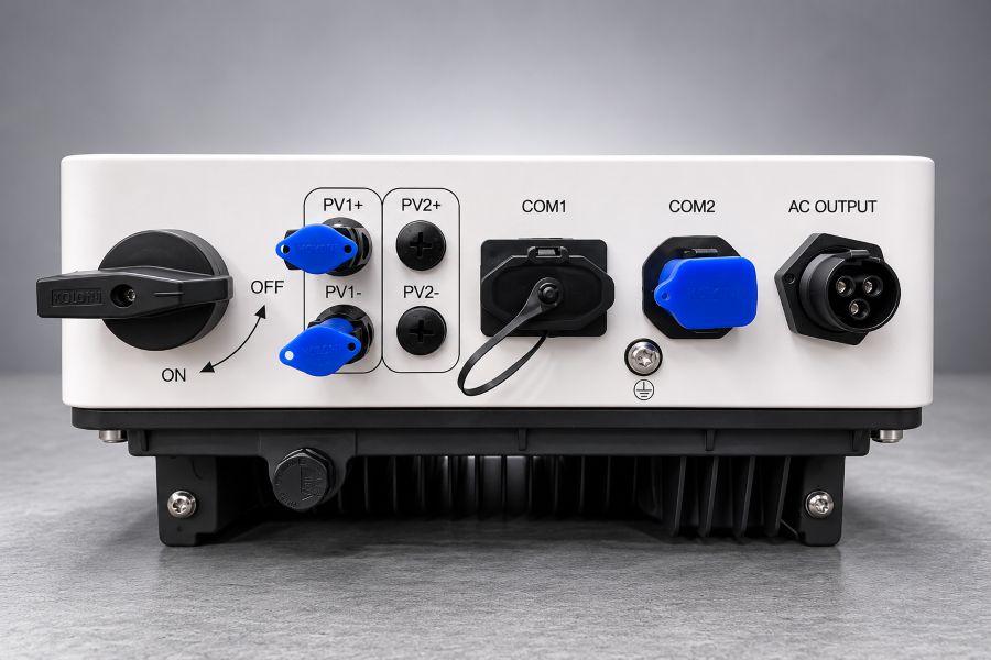 Cổng kết nối Inverter hóa lưới Senergy 5kW 6kW 1MPPT Cổng kết nối Inverter hóa lưới Senergy 5kW 6kW 1MPPT