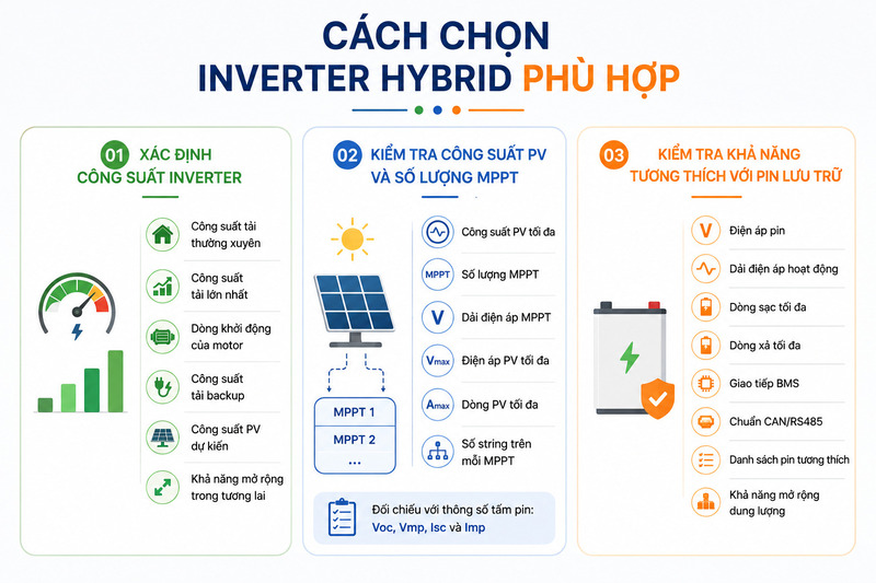 Cách chọn Inverter Hybrid