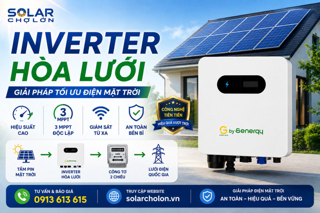 Sản phẩm inverter hòa lưới Senergy Solar Chợ Lớn