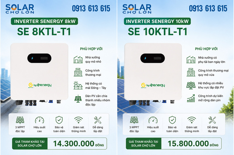 Dòng Inverter Senergy 8kW - 10kW