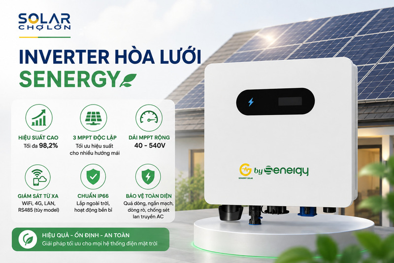 Inverter hòa lưới Senergy với các tính năng nổi bật