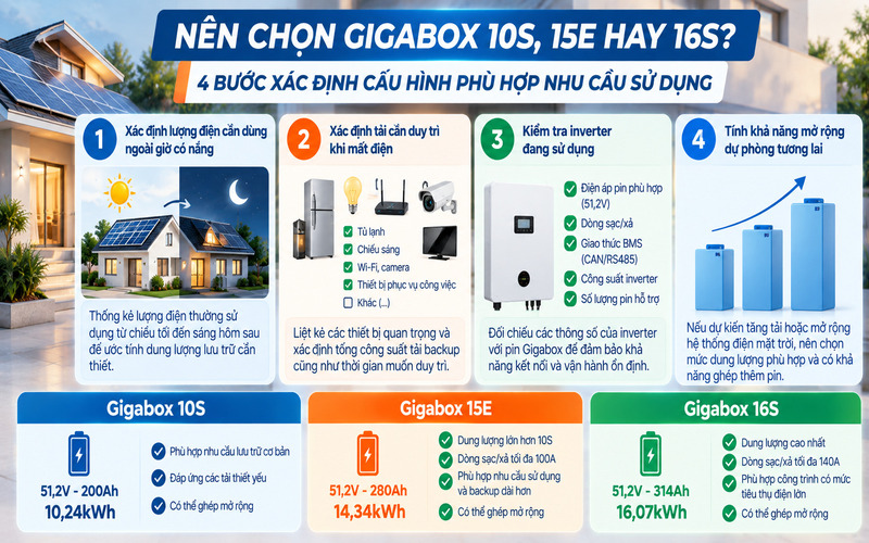 Quy trình xác định dung lượng pin theo tải và inverter